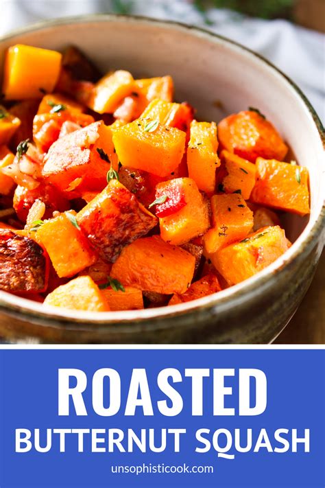 Oven Roasted Butternut Squash With Bacon Unsophisticook