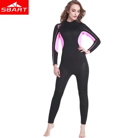 Sbart 2017 3mm Neoprene Full Body Wetsuit Women Winter Warm Long Sleeve