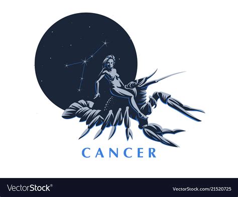 Sign Of The Zodiac Cancer Royalty Free Vector Image