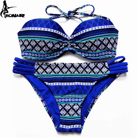 Swimsuit 2017 Brazilian Bikini Set Sexy Floral Bandage Strappy Plus