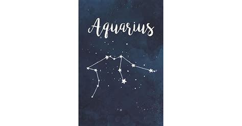 Aquarius Astrology Zodiac Star Sign 6x9 120 Page Lined Journal