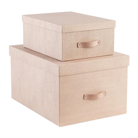 Bigso Oak Woodgrain Storage Boxes | The Container Store