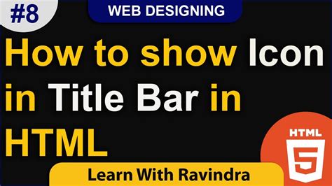 How To Add Logo Image Icon In Title Bar In Html How To Add Favicon