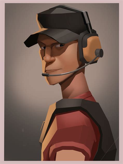 Team Fortress 2 Scout Painting Practice By Kilartist On Deviantart