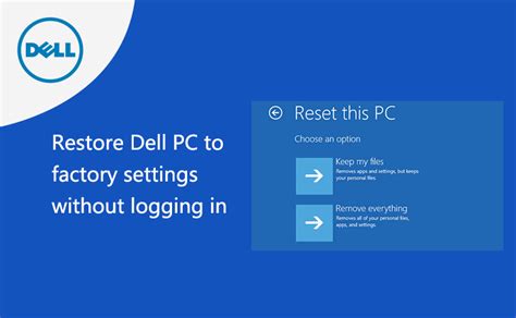 It will delete everything on your. How to restore Dell PC to factory settings without logging in