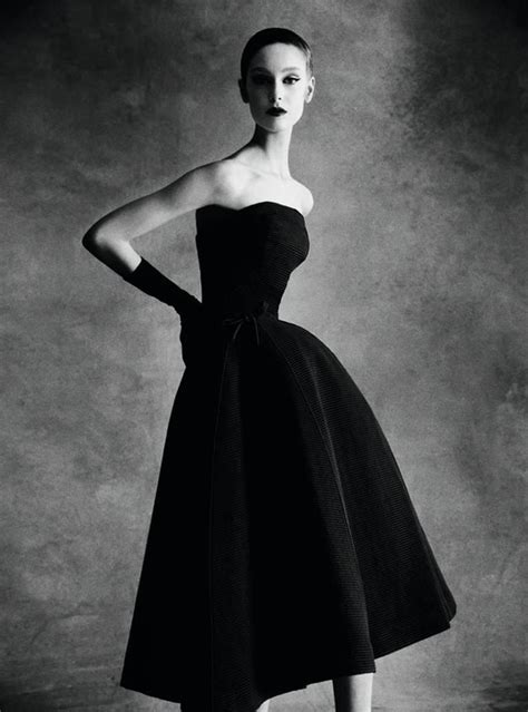 Patrick Demarchelier Dior Sonnet Dress Autumn Winter 1952 Haute