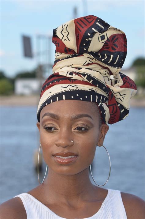She Is Royal African Headwrap Kente Scarves Ankara Etsy Head Wraps African Head Wraps Head