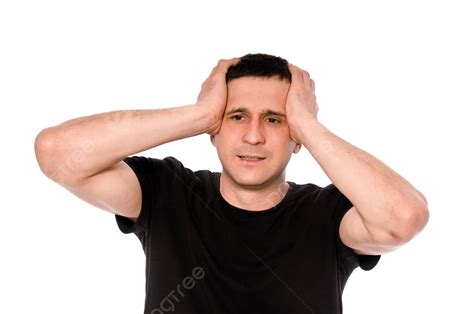 Frustrated Man Headache Brawny One Modern Png Transparent Image And