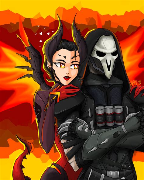 Mercy X Reaper Overwatch By Arltt On Deviantart