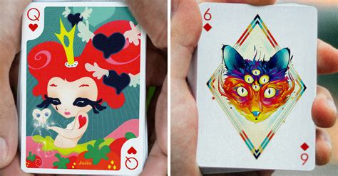 A Deck Of Playing Cards Illustrated And Animated In Augmented Reality