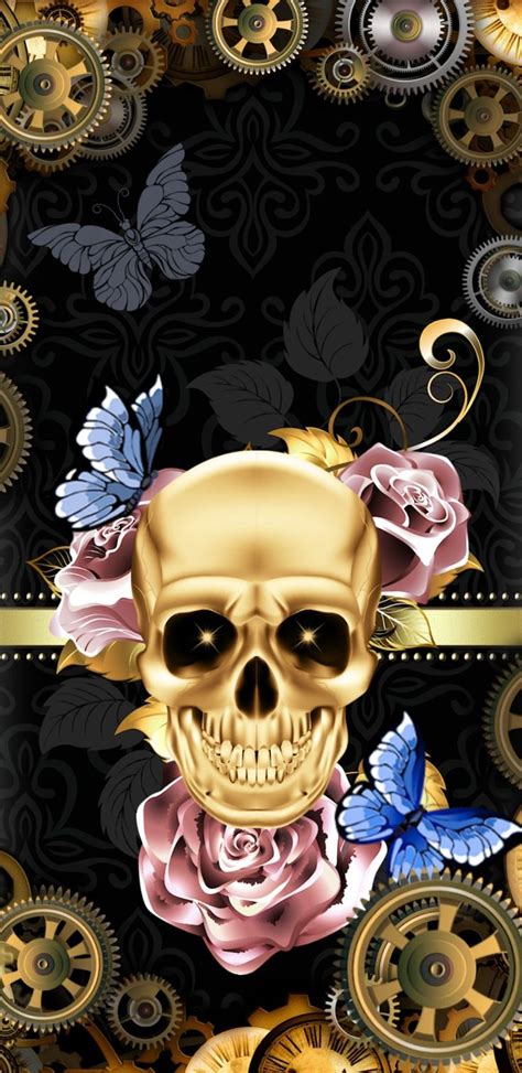 Pin By Petra Daniels On Wallpapers Iphone Skull