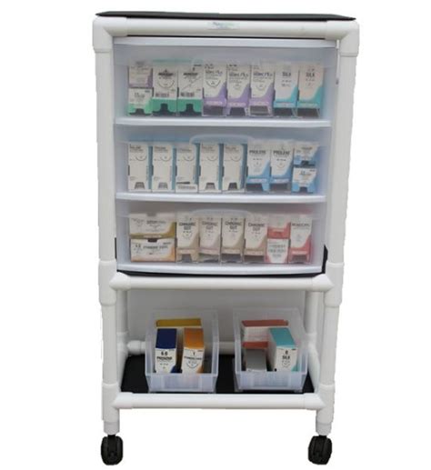 Economy Suture Cart With Drawers