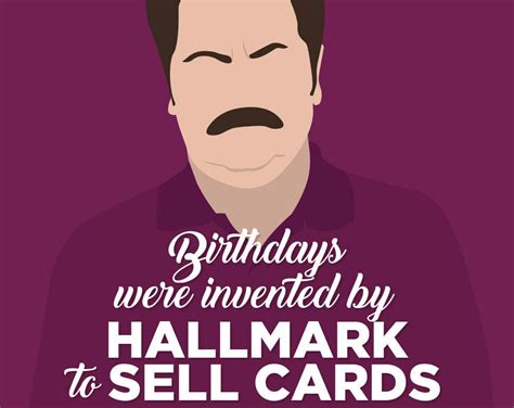 Ron Swanson Birthday Card Parks And Recreation Card Parks Etsy