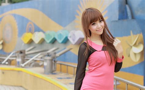 Asian Brunette Girl Style Model Wallpaper Coolwallpapersme