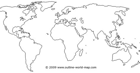 Blank World Map Continents Zone Map