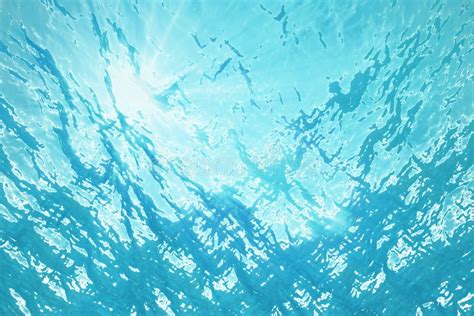 3d Rendering Water Surface With Sunlight In The Ocean Sea Stock