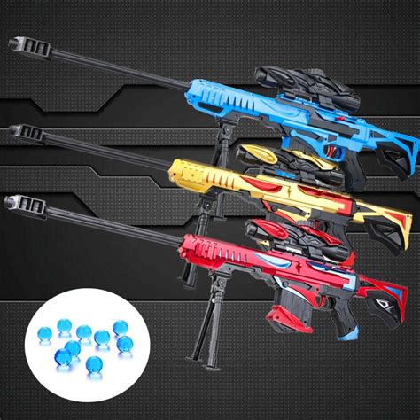 Plastic Toy Gun With Water Bullets Sniper Rifle Gel Blaster Gun Manual