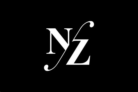 Nz Monogram Logo Design By Vectorseller