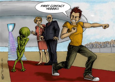 Puredaft Delineavit Aliens First Contact