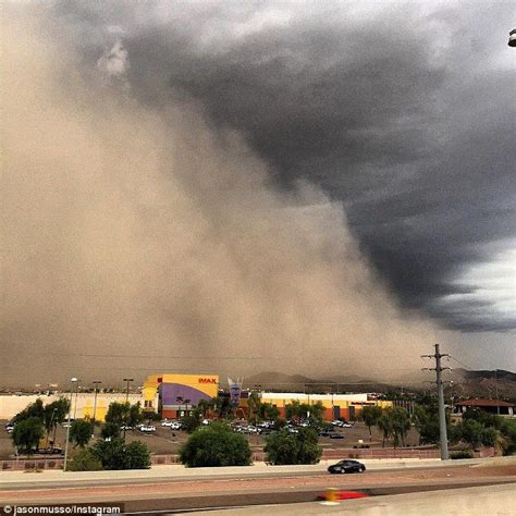 Haboob Dust Storm Strong Enough To Knock Over A Truck Sweeps Phoenix