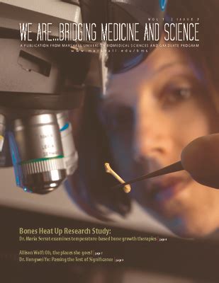 We Are Bridging Medicine And Science Vol Issue Fall By