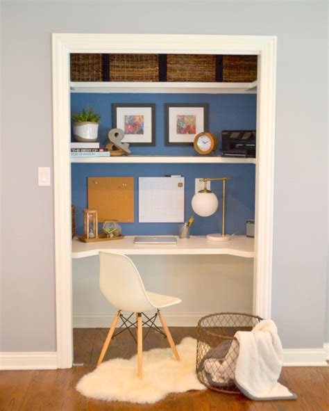 The thought of working from the inside of a closet can feel claustrophobic, uninviting, and honestly, a little unrealistic. "Closet Desk" Makeover - The Cofran Home