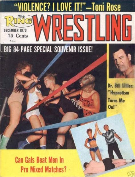 December 1970 Wrestling Comic Book Cover Magazine Cover