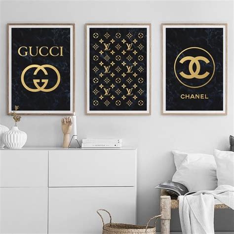 Gucci Print Gucci Poster Gucci Logo Fashion Sign Gucci Wall Etsy 壁の