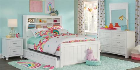 Kids Cottage Colors White 5 Pc Twin Bookcase Bedroom Rooms To Go In