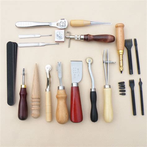 Carving Leather Craft Sets Handmade Sewing Cutting Tool 18 Pieces Set