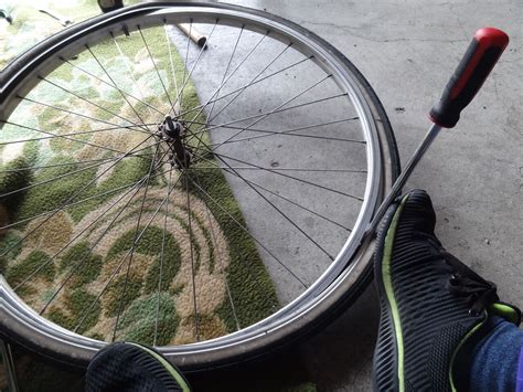 自転車のタイヤ交換をする のんびりvulcan気まま旅ライブドア