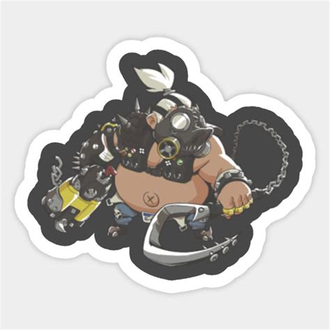 Overwatch Roadhog Cute Spray Overwatch Sticker Teepublic
