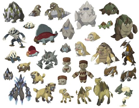 All Earth Creature Concept Art Pokemon Art Pokemon Pokedex