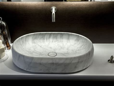 Lariana Carrara Marble Washbasin Lariana Collection By Agape Design