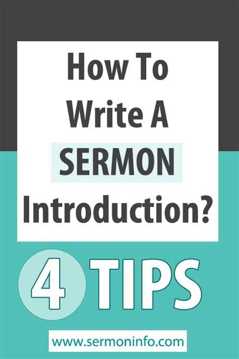 Here's how to find good topics for your youth group. How To Write A Sermon Introduction? | Sermon, Writing ...