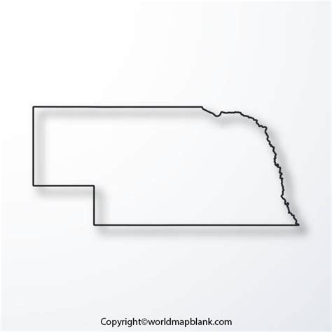 Nebraska Map Outline World Map Blank And Printable