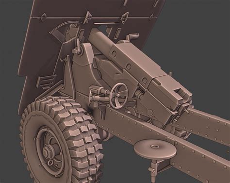 Artillery 3d Model In Artillery 3dexport