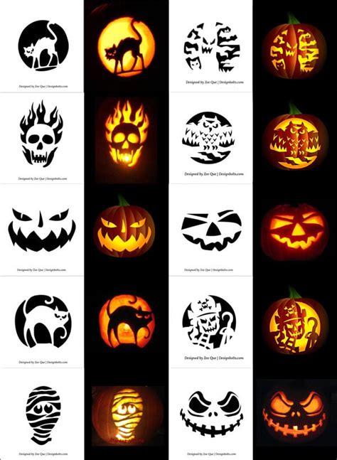 Pumpkin Carving Templates Printables