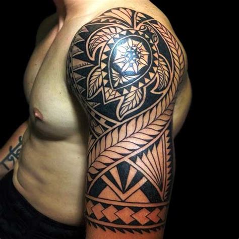 Full Maori Tribal Tattoo Designs For Men On Calf Tattoos