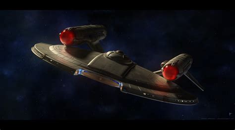 Artstation Intrepid Class Starship 22nd Century Star Trek