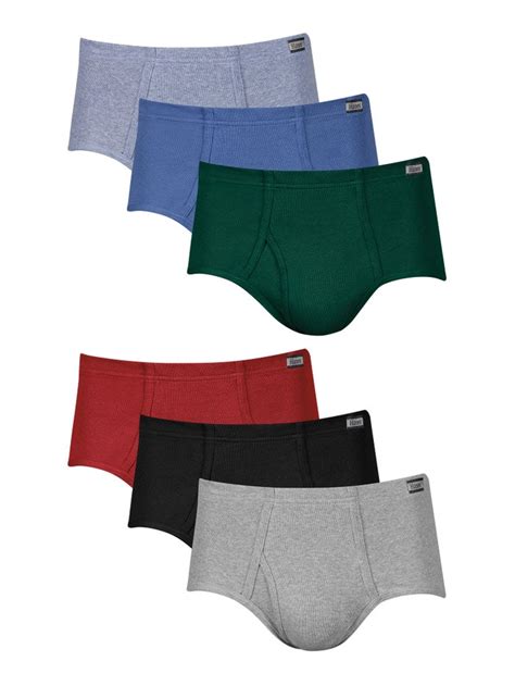 Hanes Mens Underwear Briefs Pack Mid Rise Moisture Wicking 6 Pack