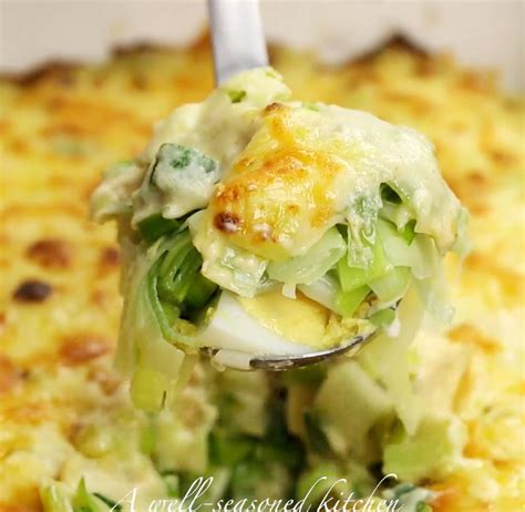Leeks Au Gratin Recipe And Video A Well Seasoned Kitchen® Recipe Gratin Recipe Au Gratin