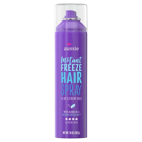 Aussie Instant Freeze Hairspray 24 Hour Extreme Hold 10 Oz Walmart