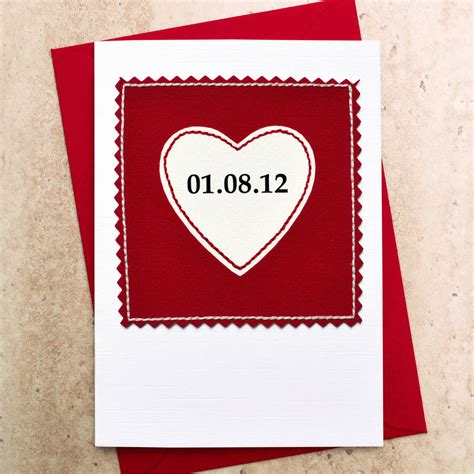 Special Date Personalised Anniversary Card By Jenny Arnott Cards