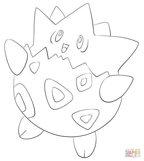 Coloriage Pokémon Togepi Coloriages à Imprimer Gratuits