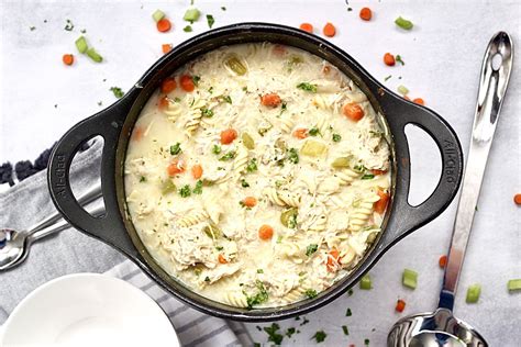Don't expect them to taste like your normal noodles, but do give them a. Creamy Chicken Noodle Soup | Creamy chicken, Soup, Costco rotisserie chicken