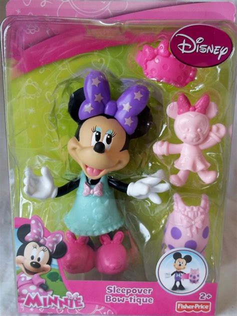 Disney Junior Minnie Mouse Fisher Price Sleepover Bowtique Doll Figure