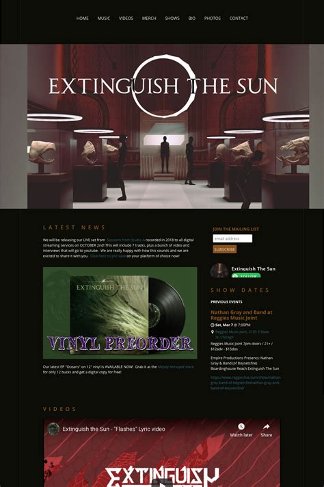 How To | Metal Band Website | Website Design Inspiration | Band website, Website design ...