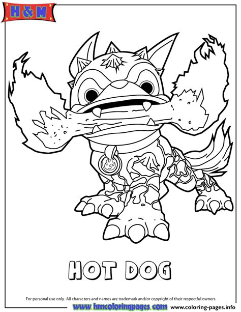 The color alive app breathes life into the skylanders characters with movement and sound. Skylanders Swap Force Fire Hot Dog Series2 Coloring Pages ...