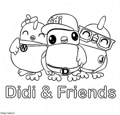 Printable Didi And Friends Coloring Page